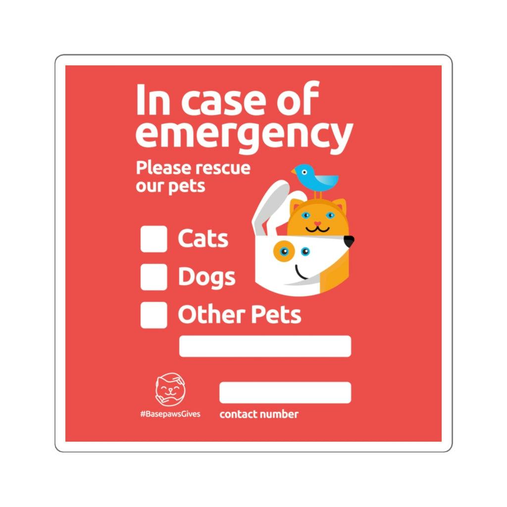 National Pet Fire Safety Day Sticker